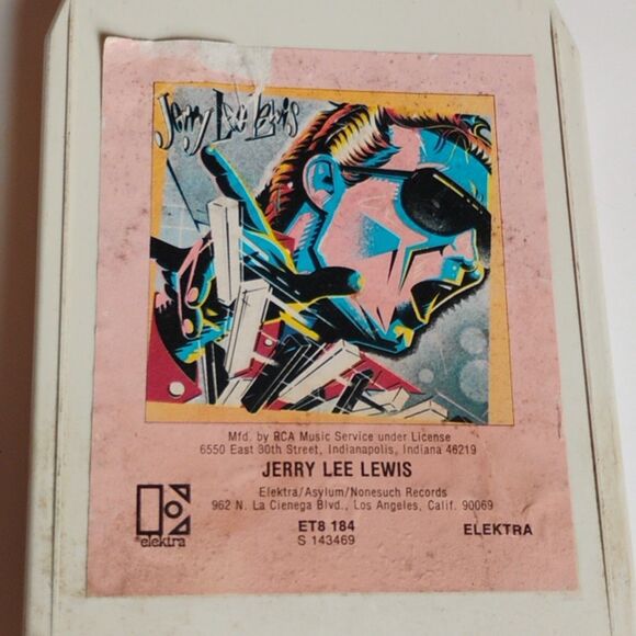 1979 Jerry Lee Lewis Self-Titled 8-Track Tape Vintage Rock & Roll Music - Picture 3 of 4